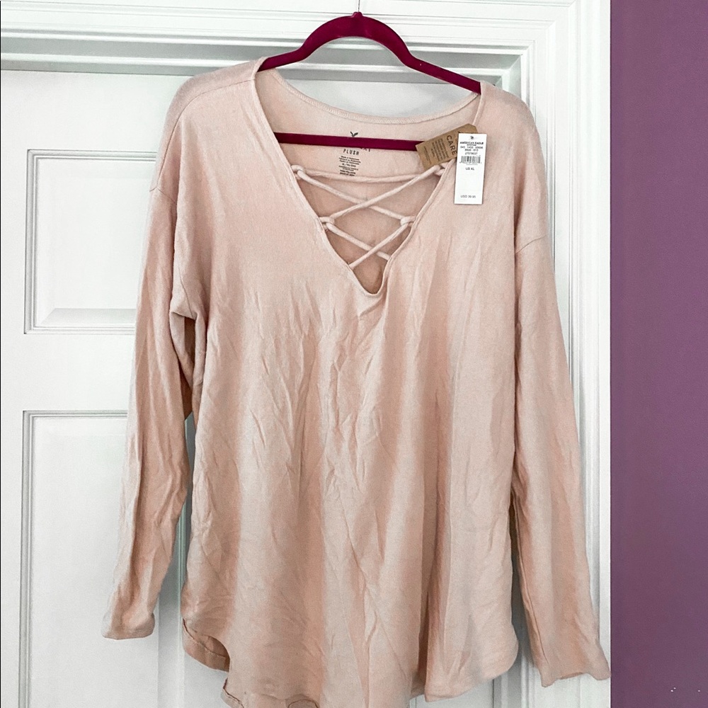 american eagle tie up top